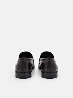 Bailey Calf Leather Loafers - Dark Brown