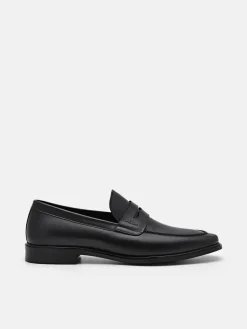 Bailey Calf Leather Loafers - Black