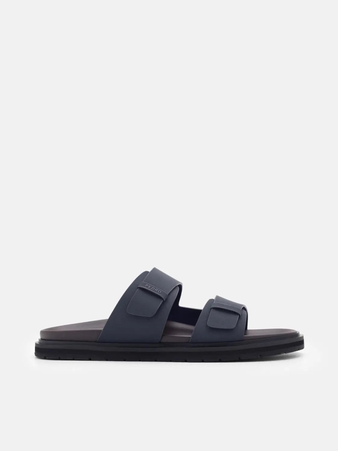 Band Slide Sandals - Navy