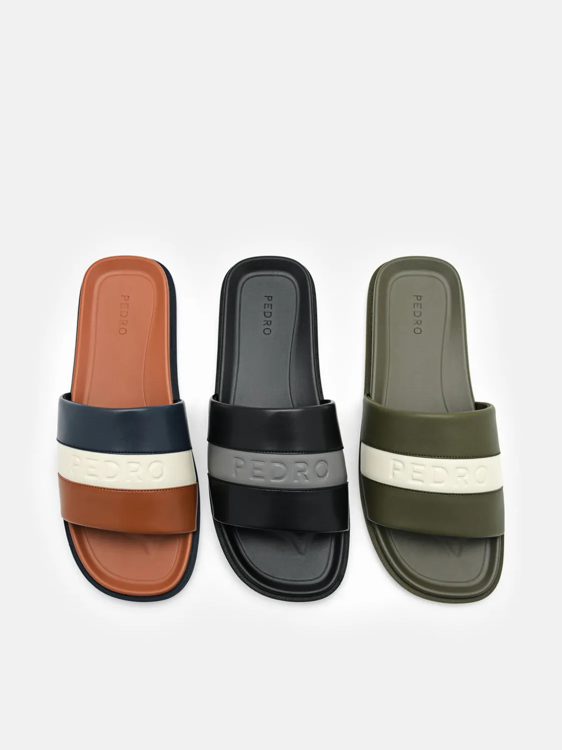 Banded Slide Sandals - Multi