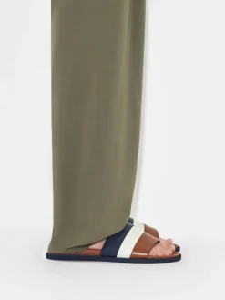Banded Slide Sandals - Multi