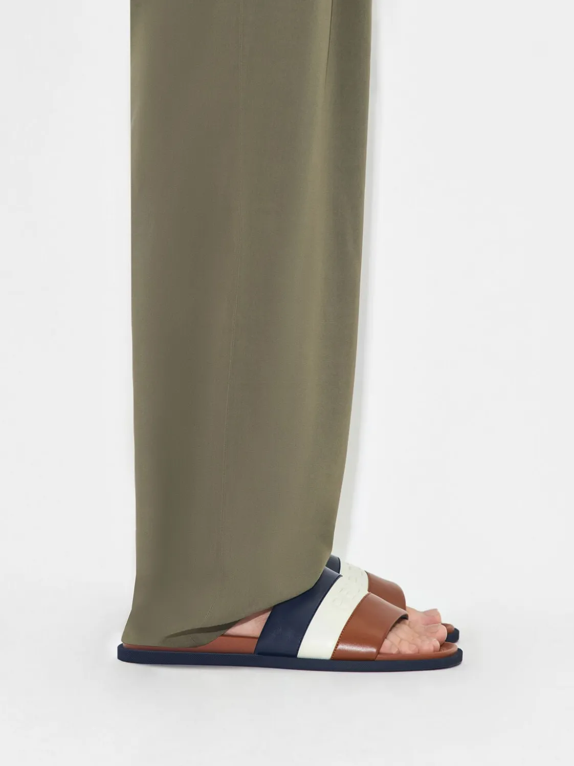 Banded Slide Sandals - Multi