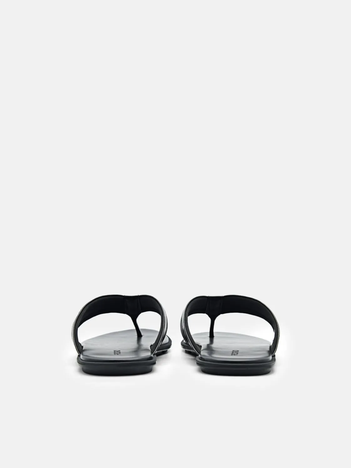 Banded Thong Sandals - Black
