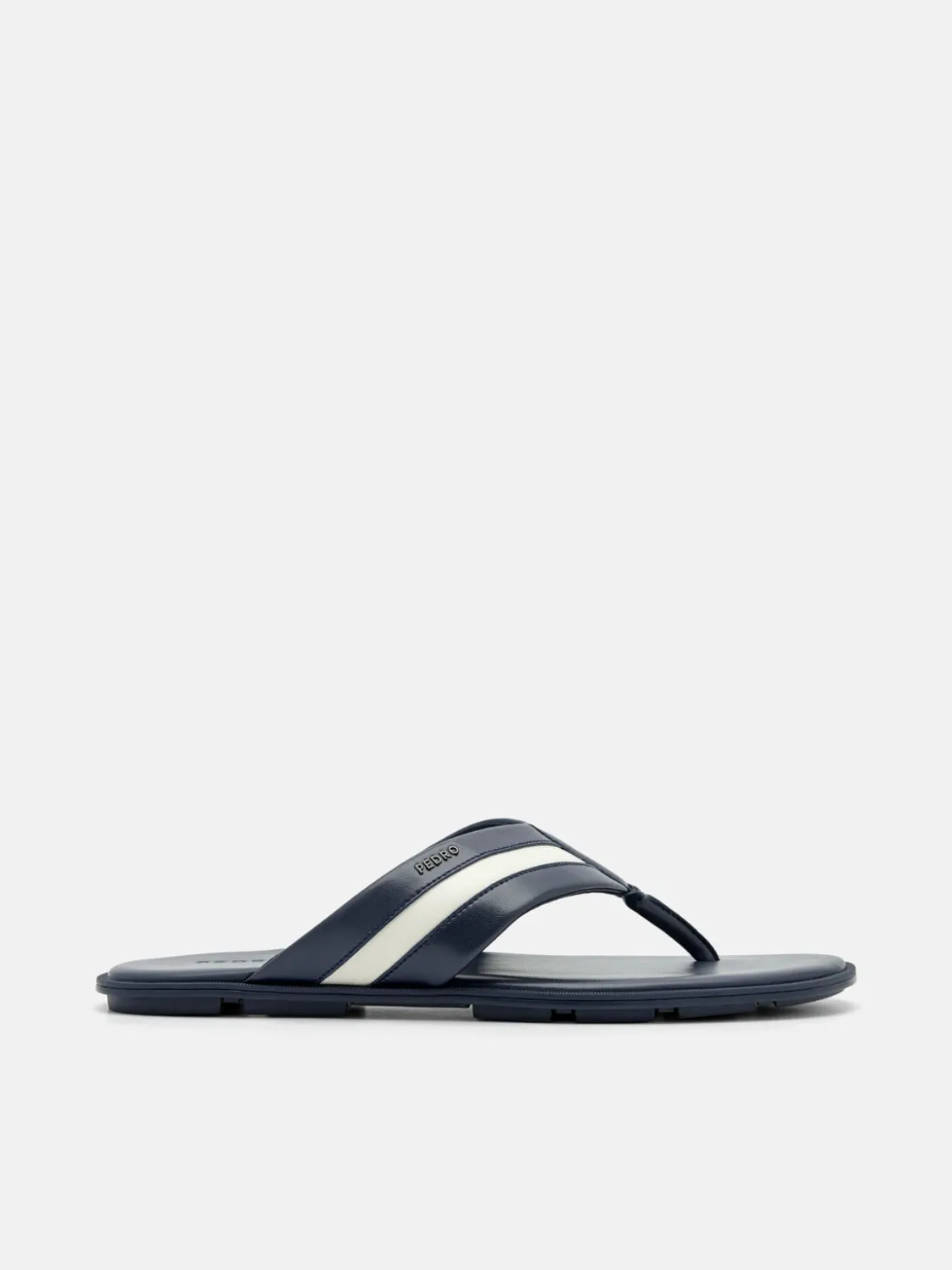 Banded Thong Sandals - Navy