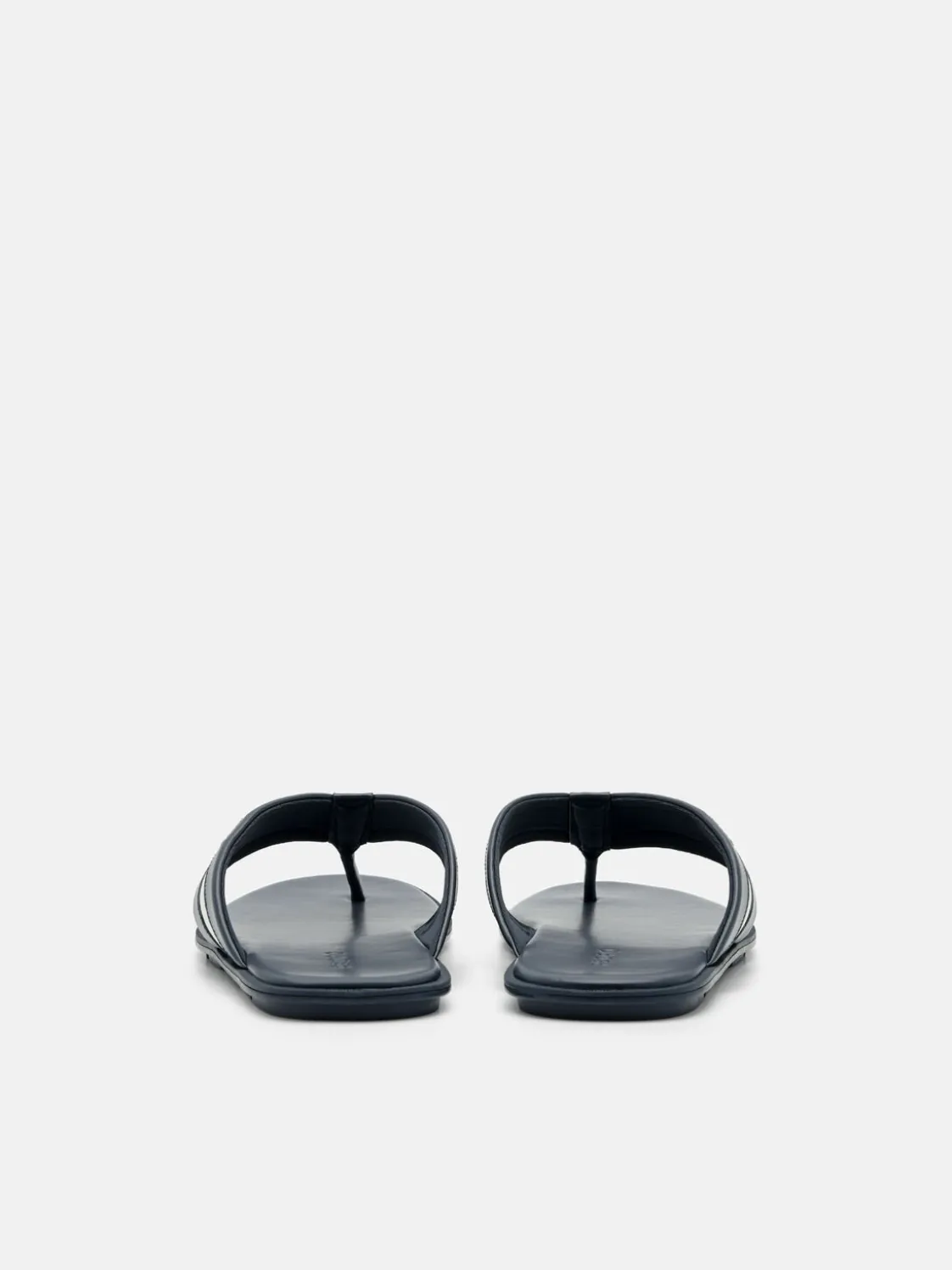 Banded Thong Sandals - Navy