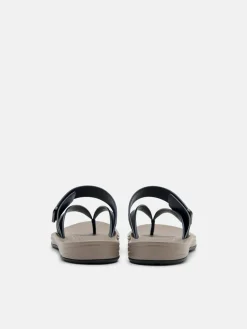 Banded Thong Sandals - Navy