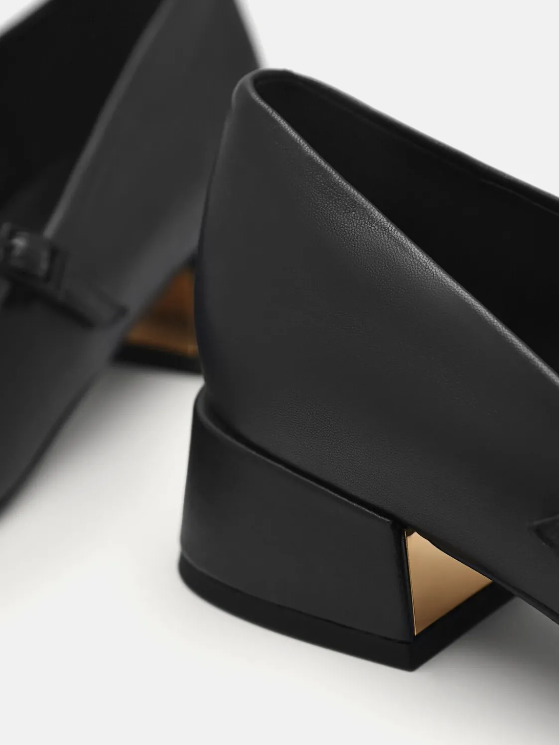 Bianca Leather Mary Jane Pumps - Black