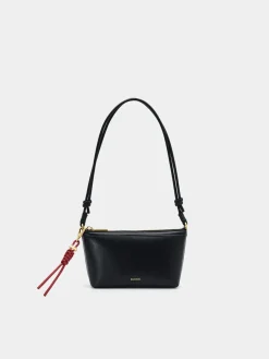 Braided Knot Padded Pouch - Black