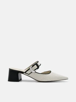 Bridget Heel Mules - Beige