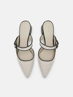 Bridget Heel Mules - Beige