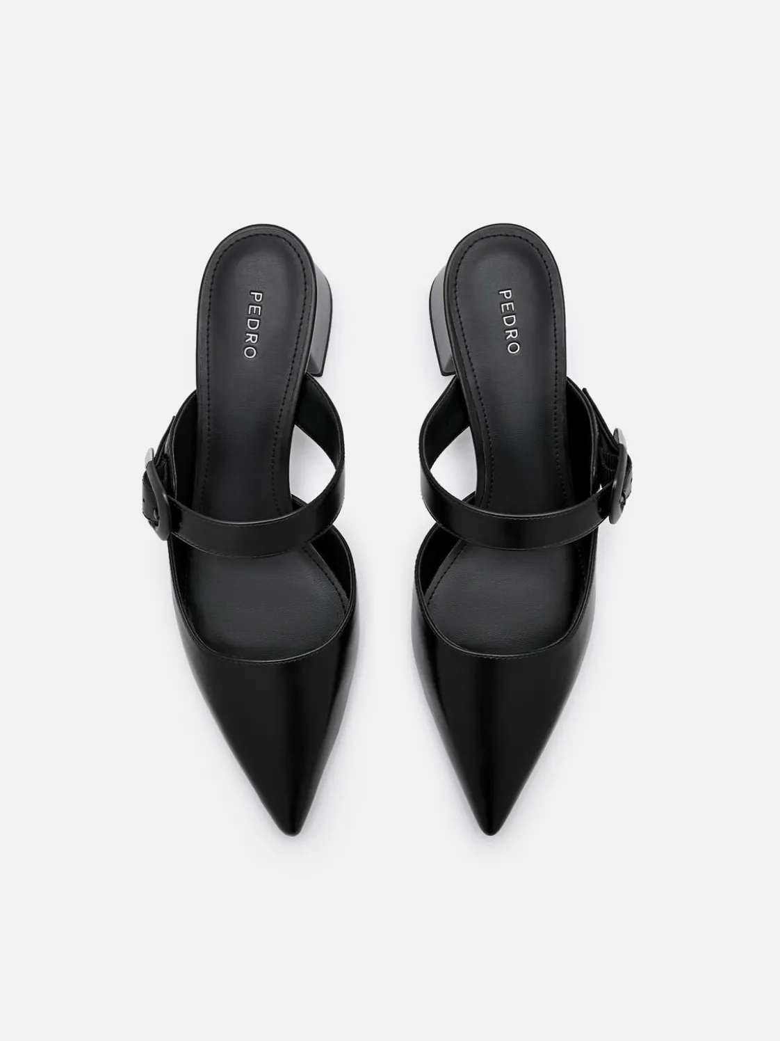 Bridget Heel Mules - Black