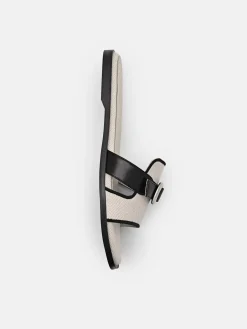 Bridget Slide Sandals - Beige