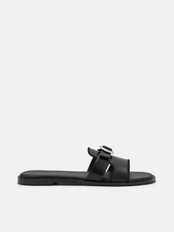 Bridget Slide Sandals - Black