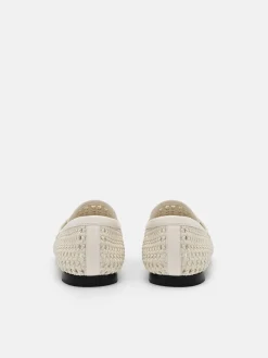 Brynn Woven Loafers - Chalk Weave
