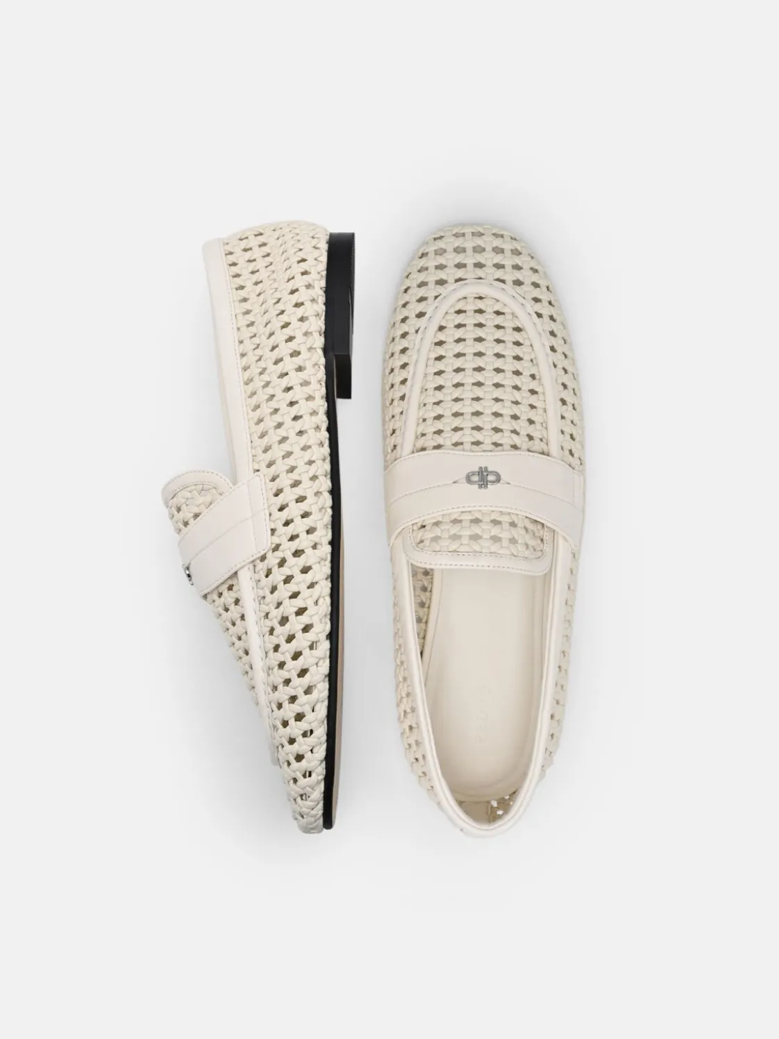 Brynn Woven Loafers - Chalk Weave