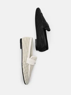 Brynn Woven Loafers - Chalk Weave