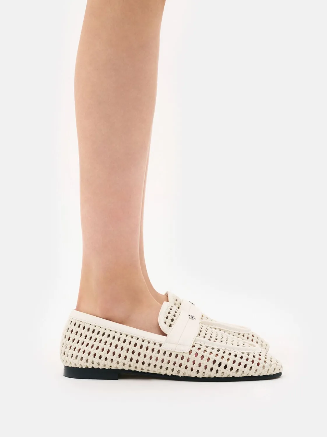 Brynn Woven Loafers - Chalk Weave