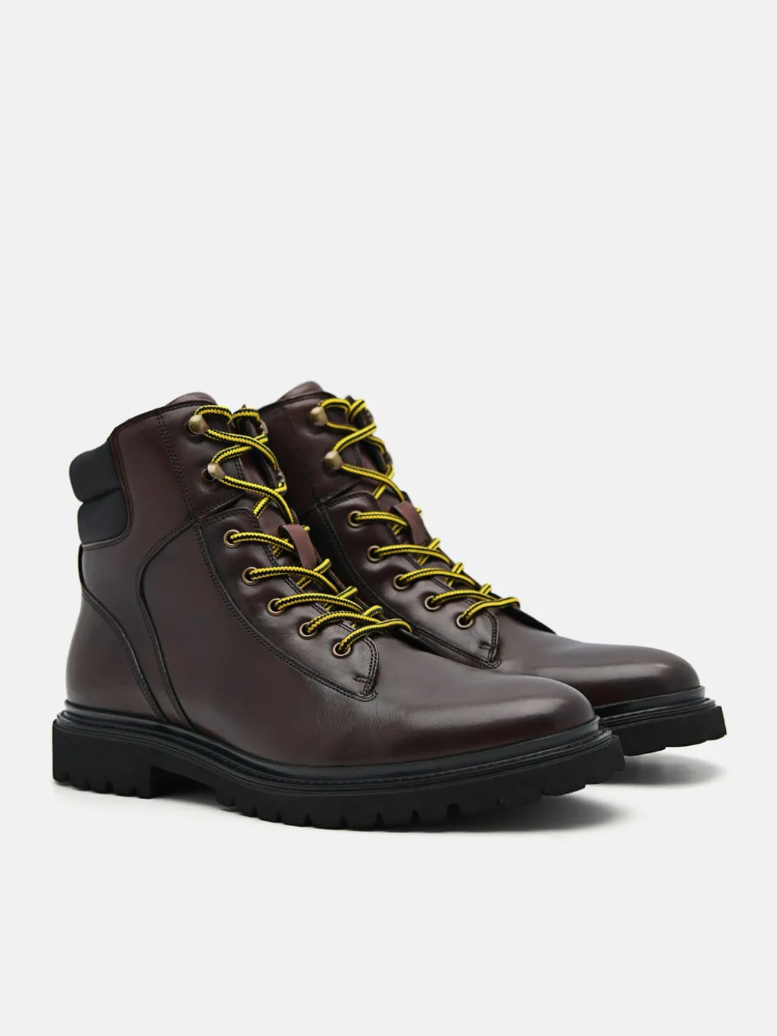 Calf Leather Delon Boots - Dark Brown