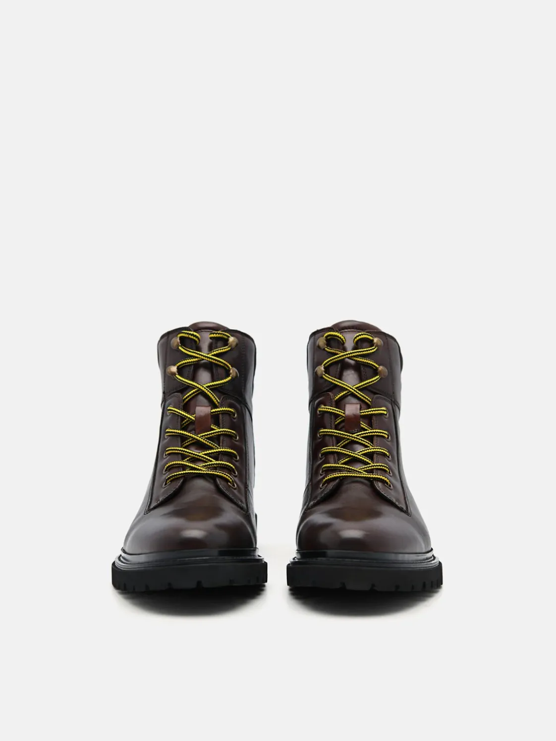 Calf Leather Delon Boots - Dark Brown