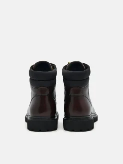 Calf Leather Delon Boots - Dark Brown