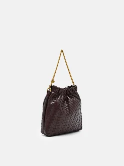 Cami Small Shoulder Bag - Burgundy