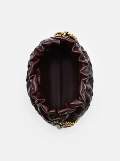 Cami Small Shoulder Bag - Burgundy