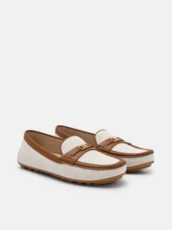 Canvas Driving Shoes - Brown
