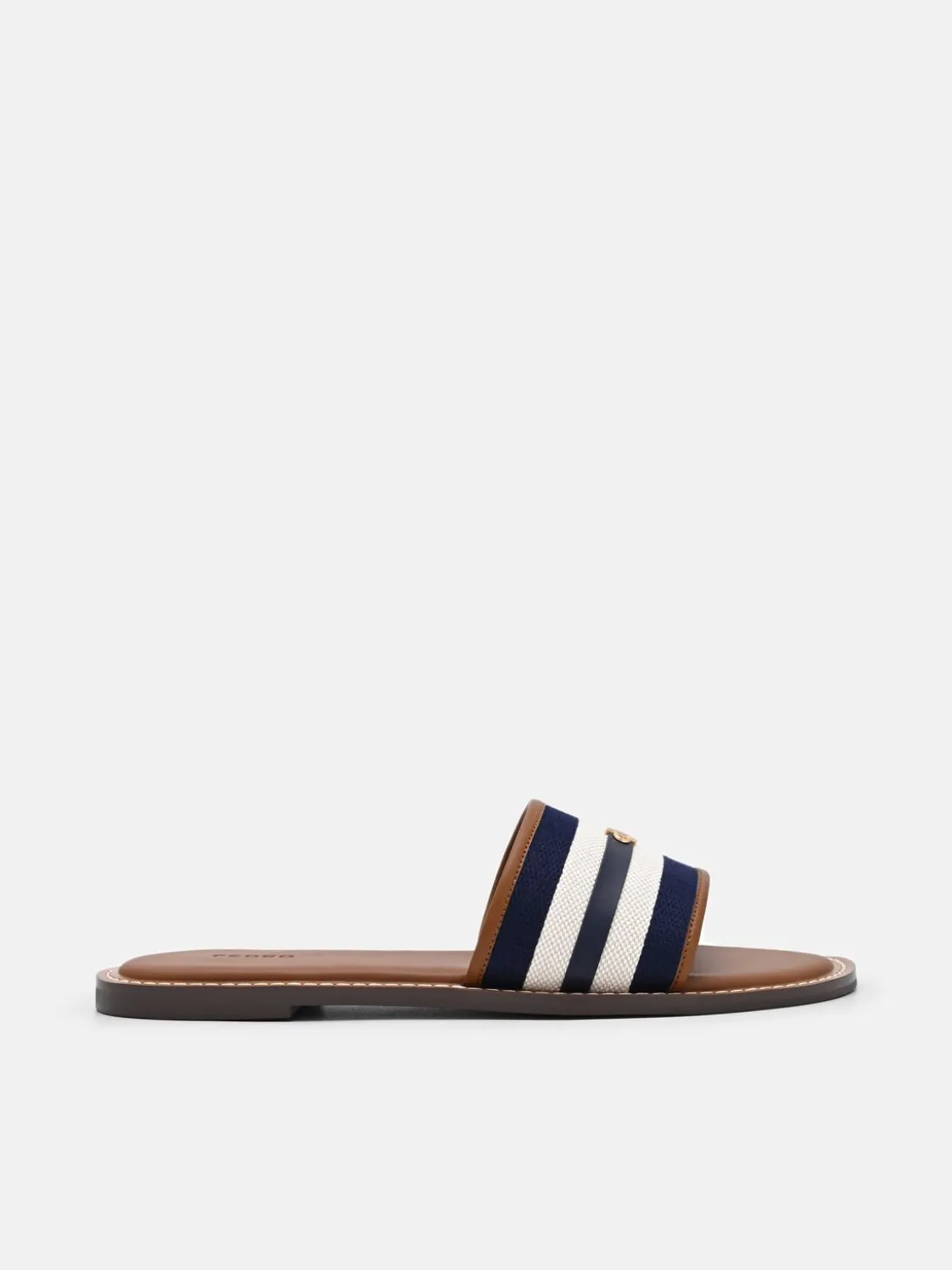 Canvas Slide Sandals - Navy Canvas