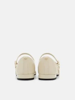 Cap-Toe Ballerina Flats - Chalk