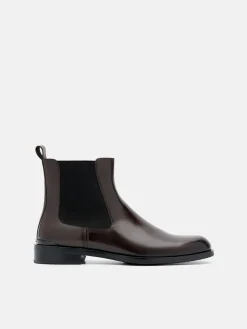 Chace Leather Chelsea Boots - Dark Brown