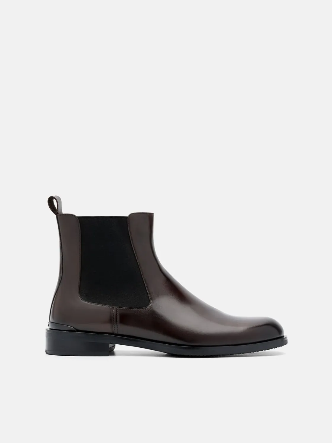 Chace Leather Chelsea Boots - Dark Brown
