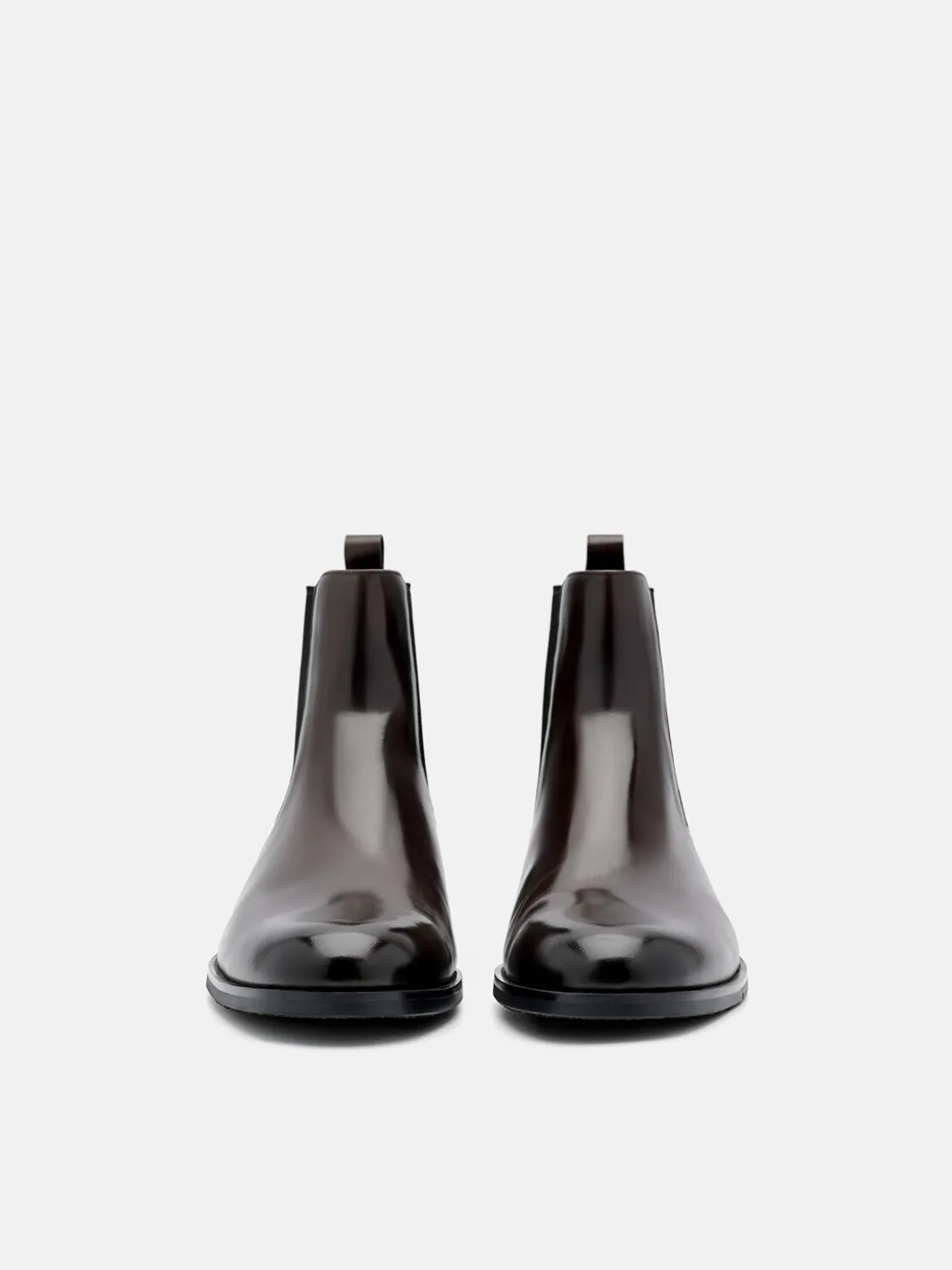 Chace Leather Chelsea Boots - Dark Brown