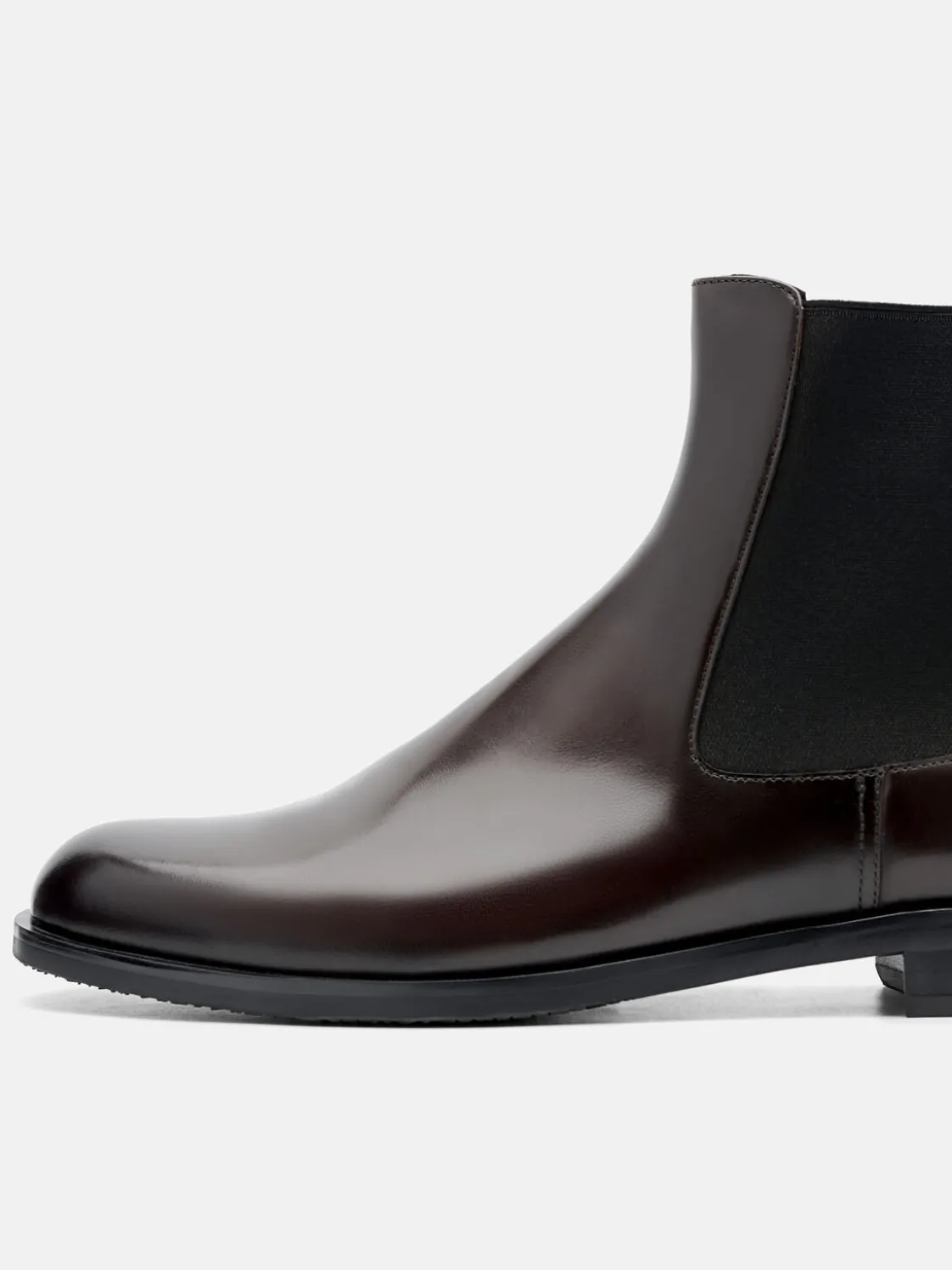 Chace Leather Chelsea Boots - Dark Brown