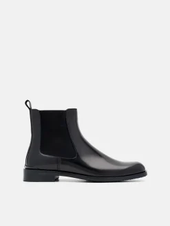 Chace Leather Chelsea Boots - Black
