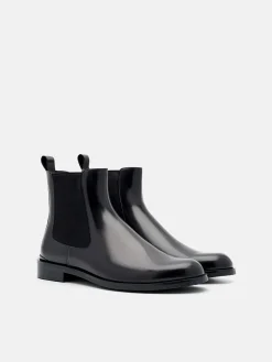 Chace Leather Chelsea Boots - Black