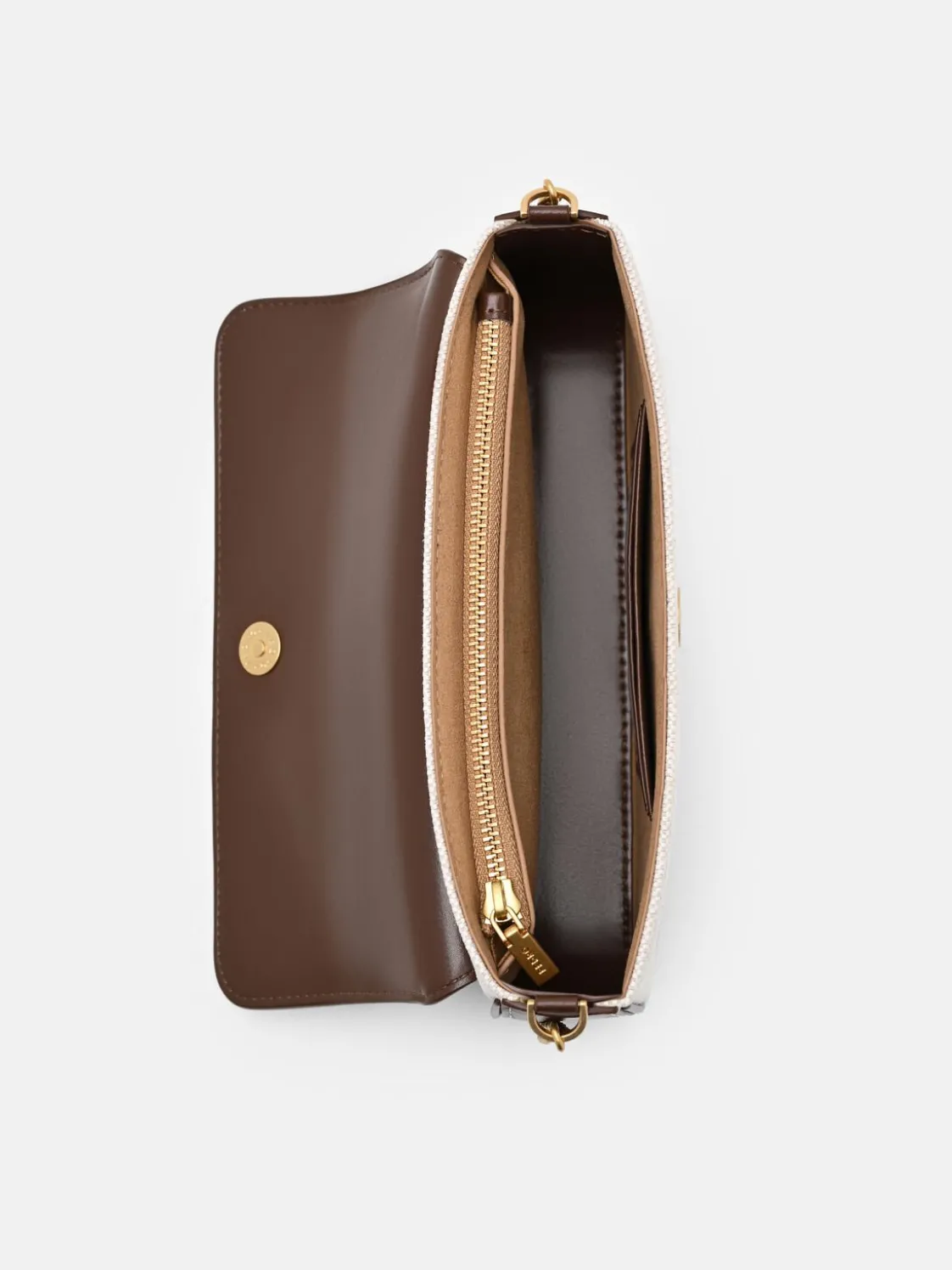 Chainlink Canvas Sling Pouch - Dark Brown Canvas