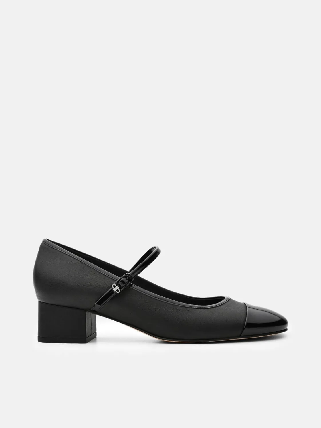 Claude Leather Mary Jane Pumps - Black