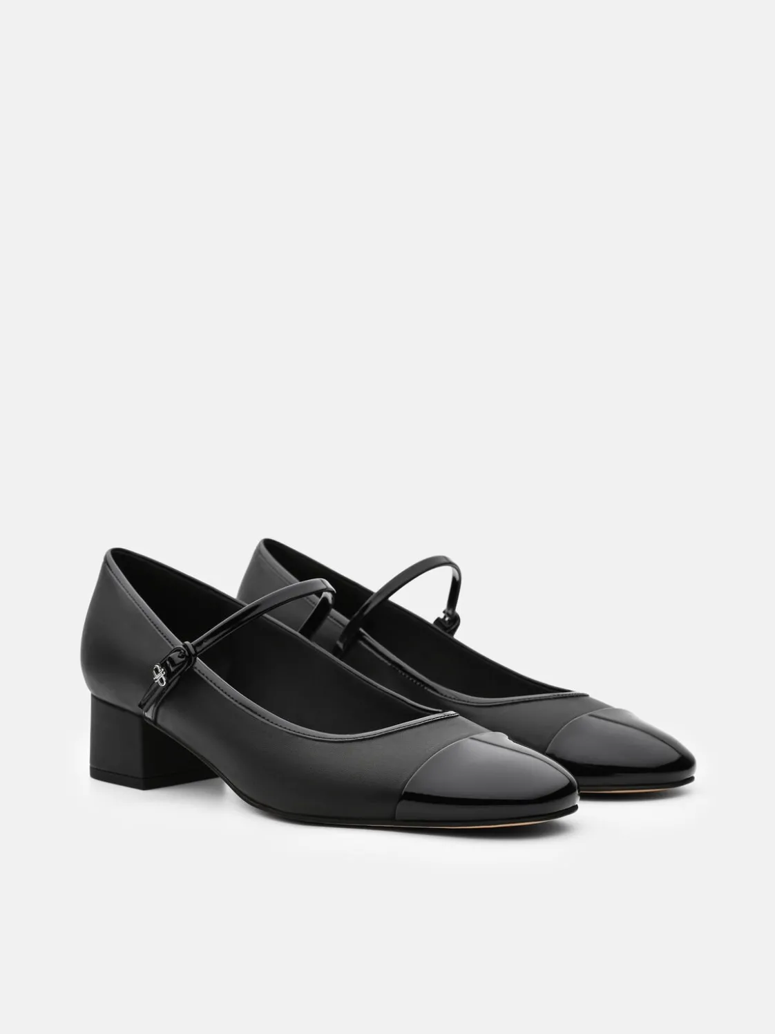 Claude Leather Mary Jane Pumps - Black