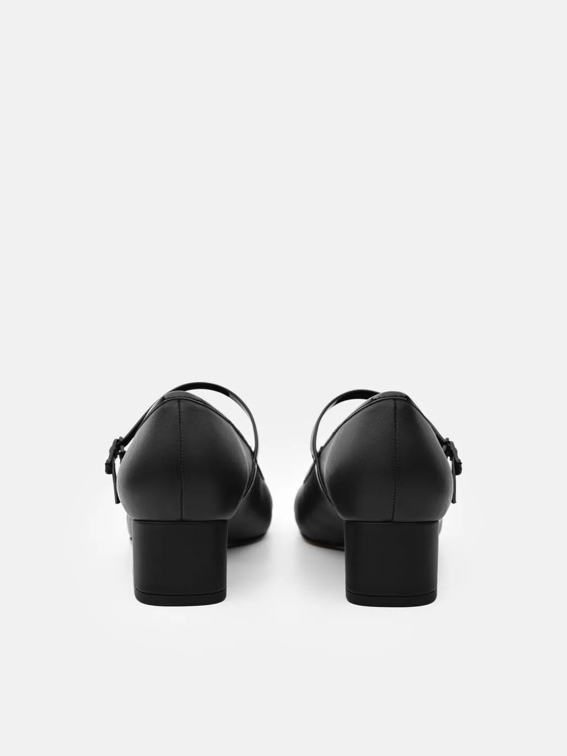 Claude Leather Mary Jane Pumps - Black