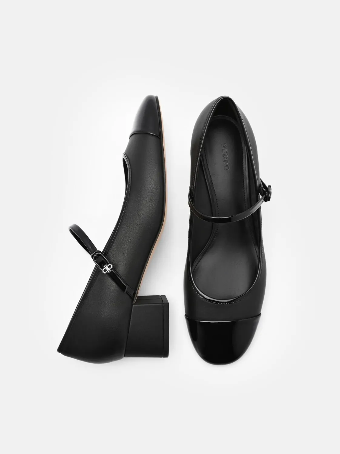 Claude Leather Mary Jane Pumps - Black