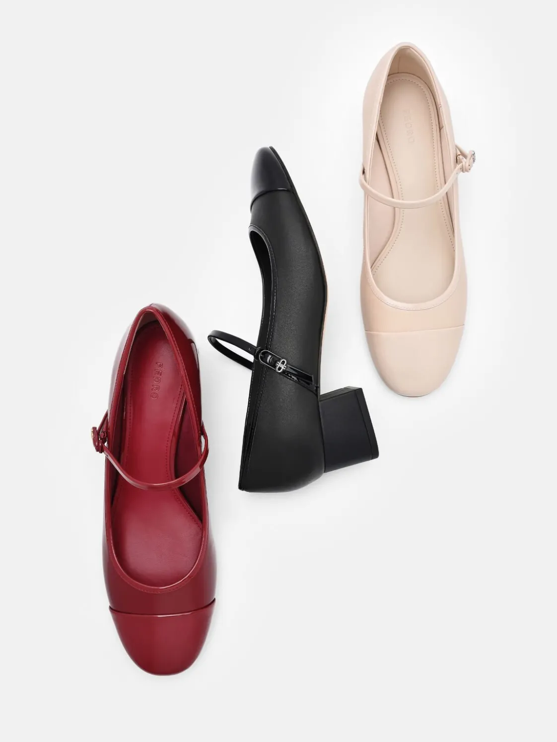 Claude Leather Mary Jane Pumps - Black