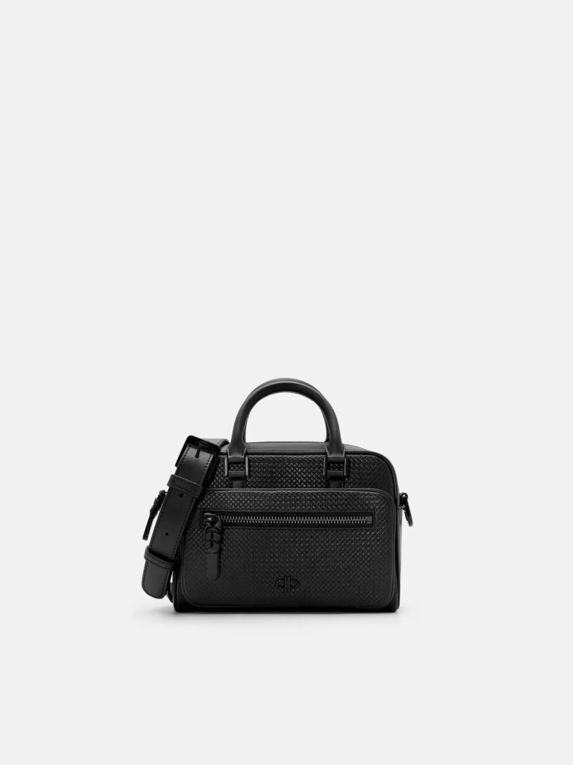 Crosby Crossbody Bag - Black Embossed