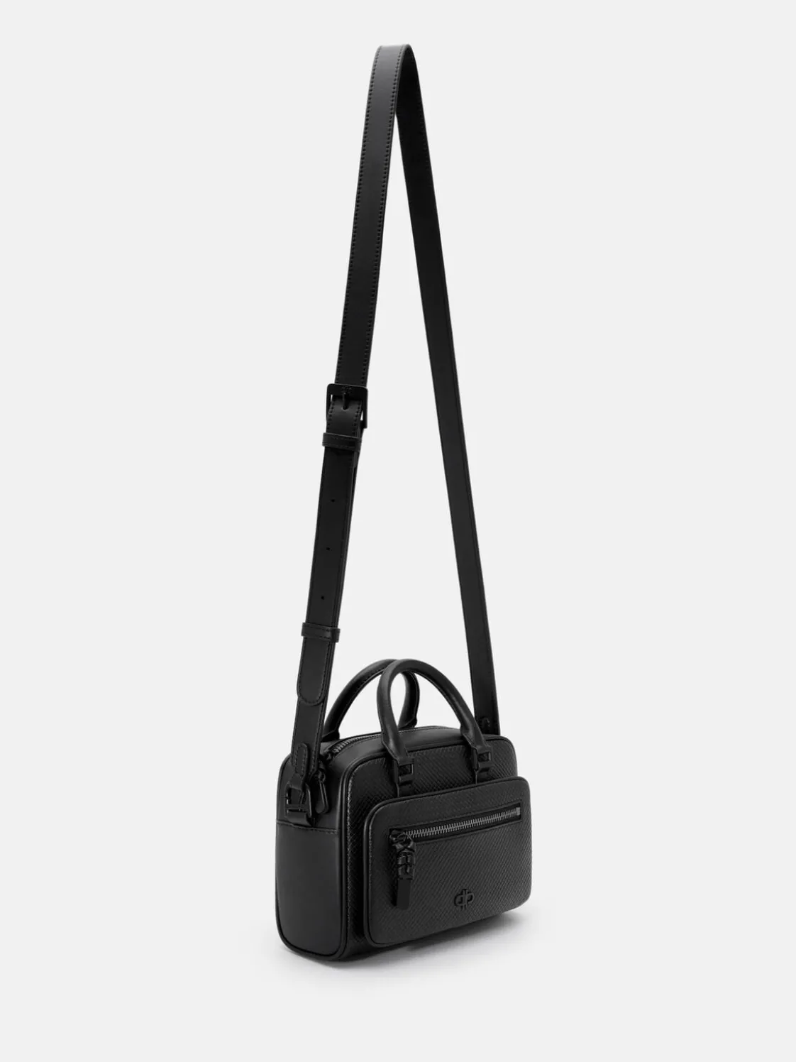 Crosby Crossbody Bag - Black Embossed