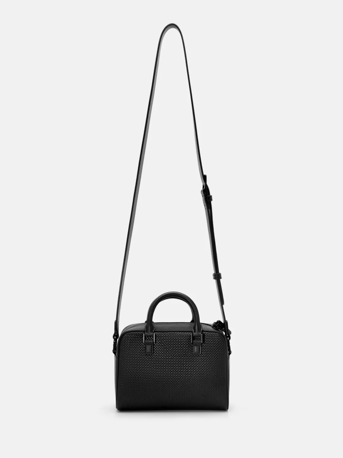Crosby Crossbody Bag - Black Embossed