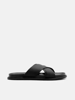 Cross Sandals - Black