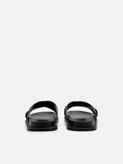 Cross Sandals - Black