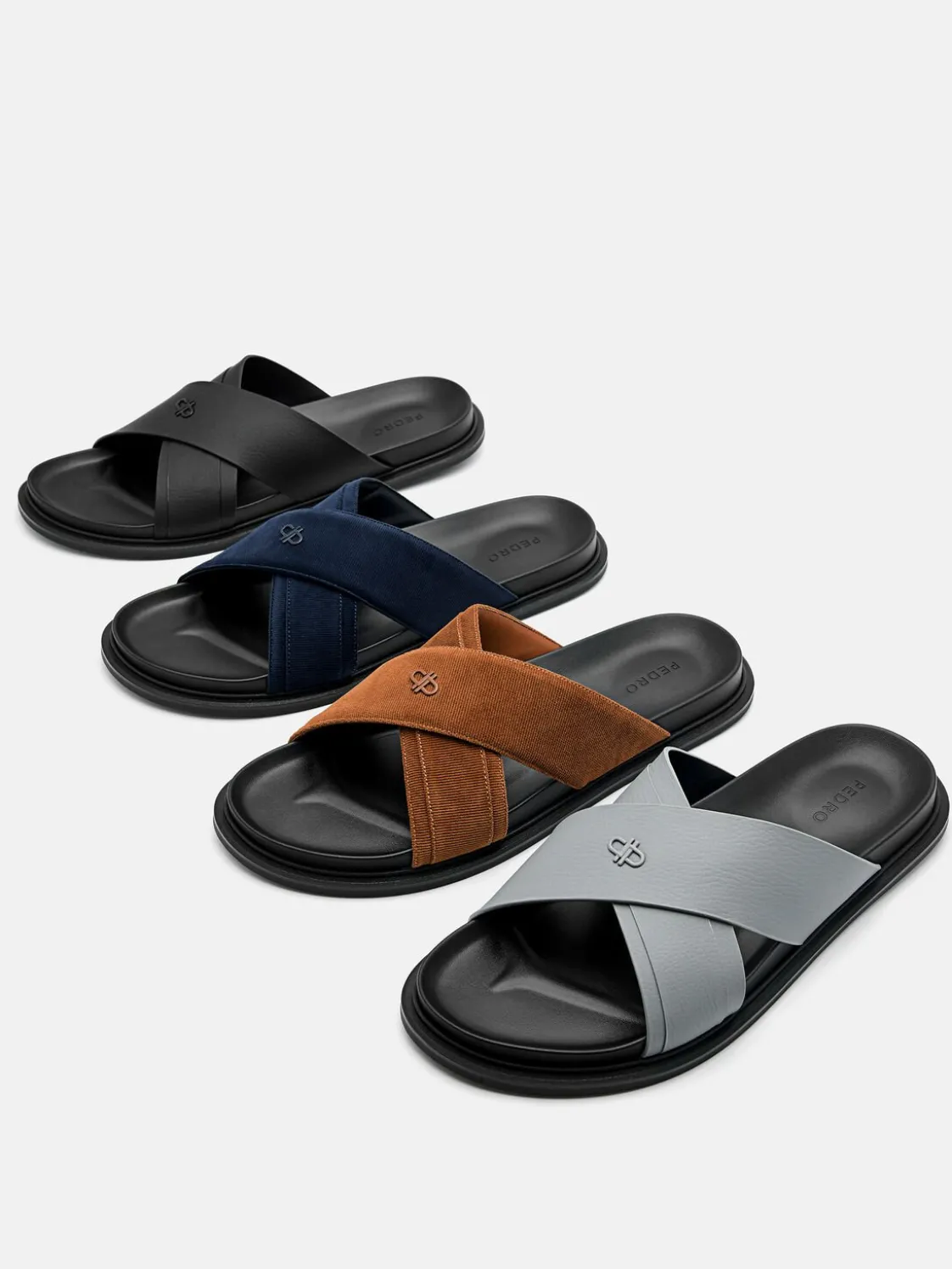 Cross Sandals - Black