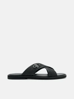 Cross Sandals - Black