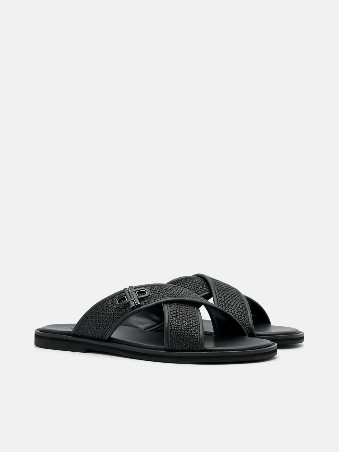 Cross Sandals - Black