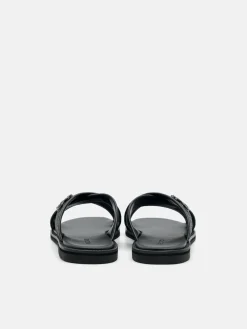 Cross Sandals - Black